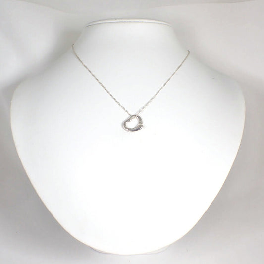 【中古】TIFFANY/ティファニー 925 オープンハート ペンダント/ネックレス/j260-2
