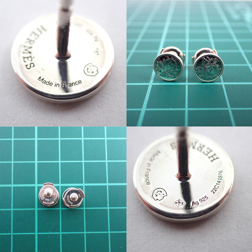 【中古】HERMES/エルメス エクスリブリス ピアス TPM SV925/j265-4