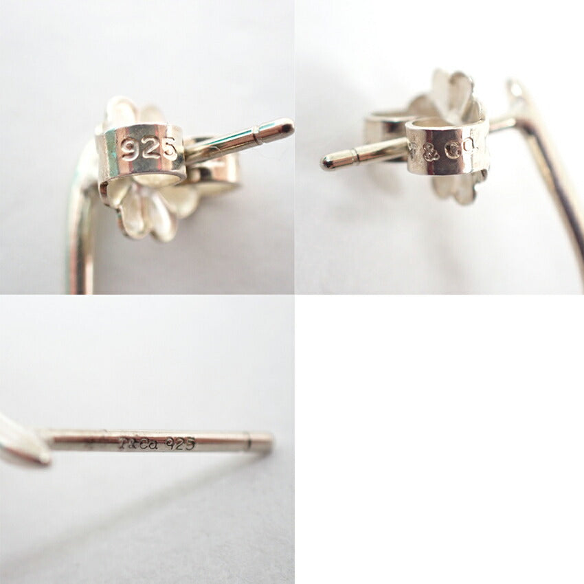 【中古】TIFFANY/ティファニー 925 ローズクォーツ ピアス/j265-8