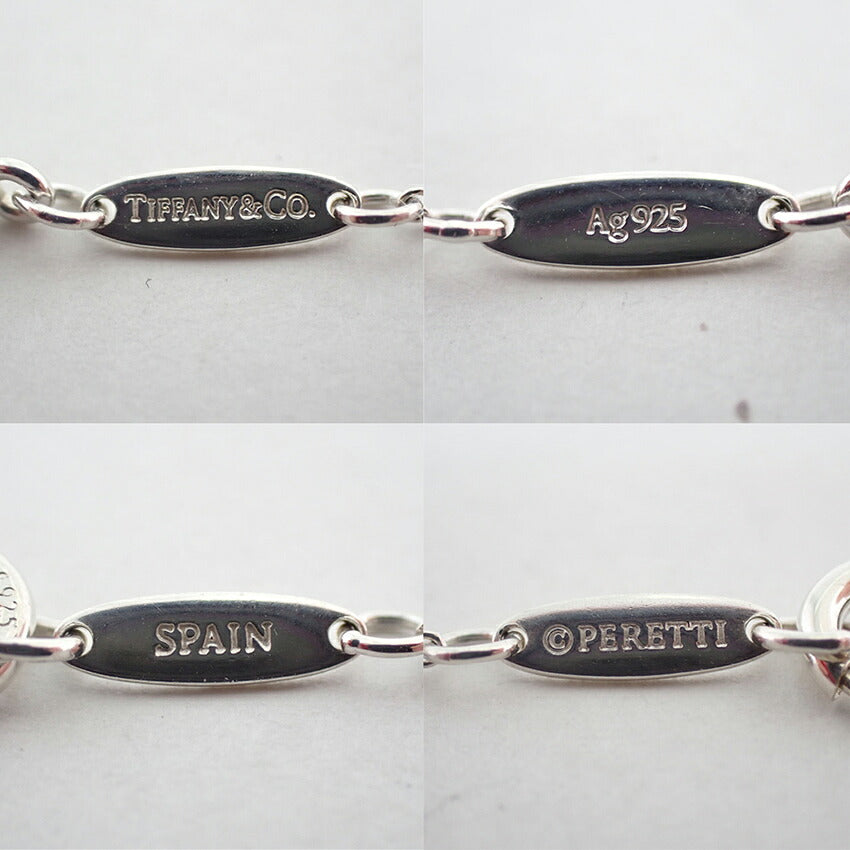 【中古】TIFFANY/ティファニー 925 オープンハート ペンダント/ネックレス/j267-9
