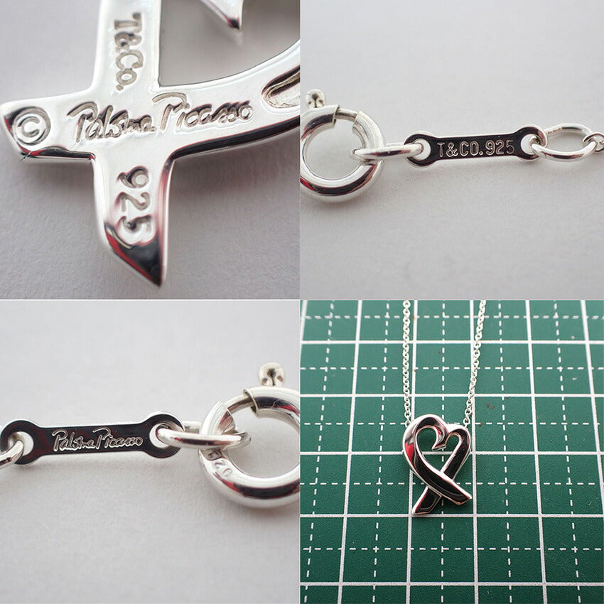 【中古】TIFFANY/ティファニー 925 ラビングハート ペンダント/ネックレス/j268-2