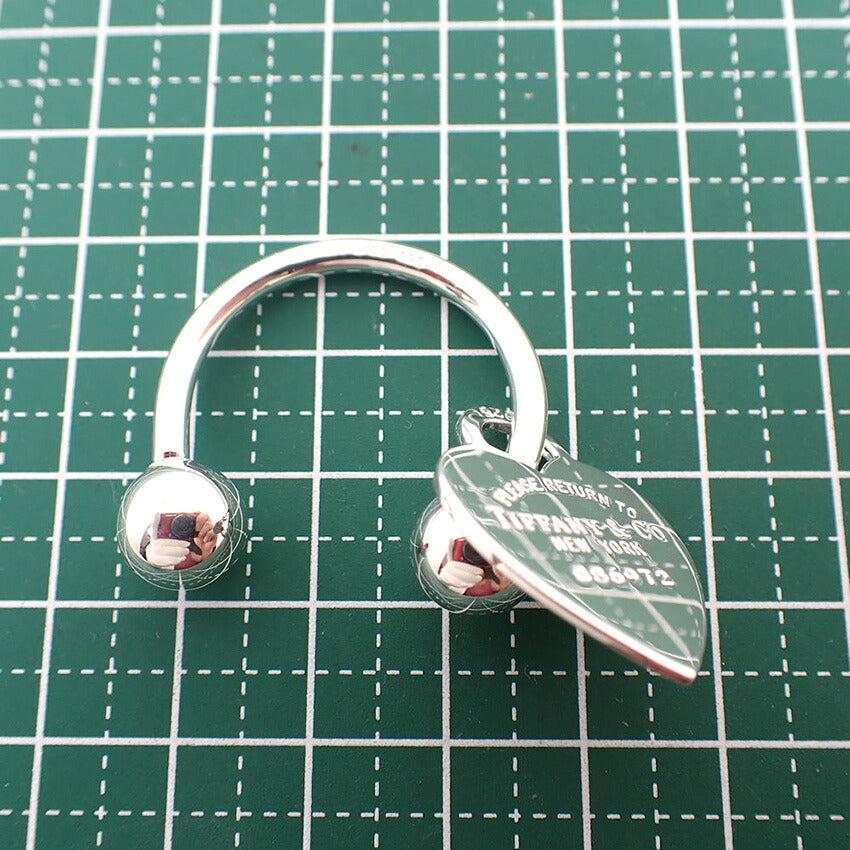 【中古】TIFFANY/ティファニー 925 リターントゥティファニー ハートタグ キーリング/j268-6