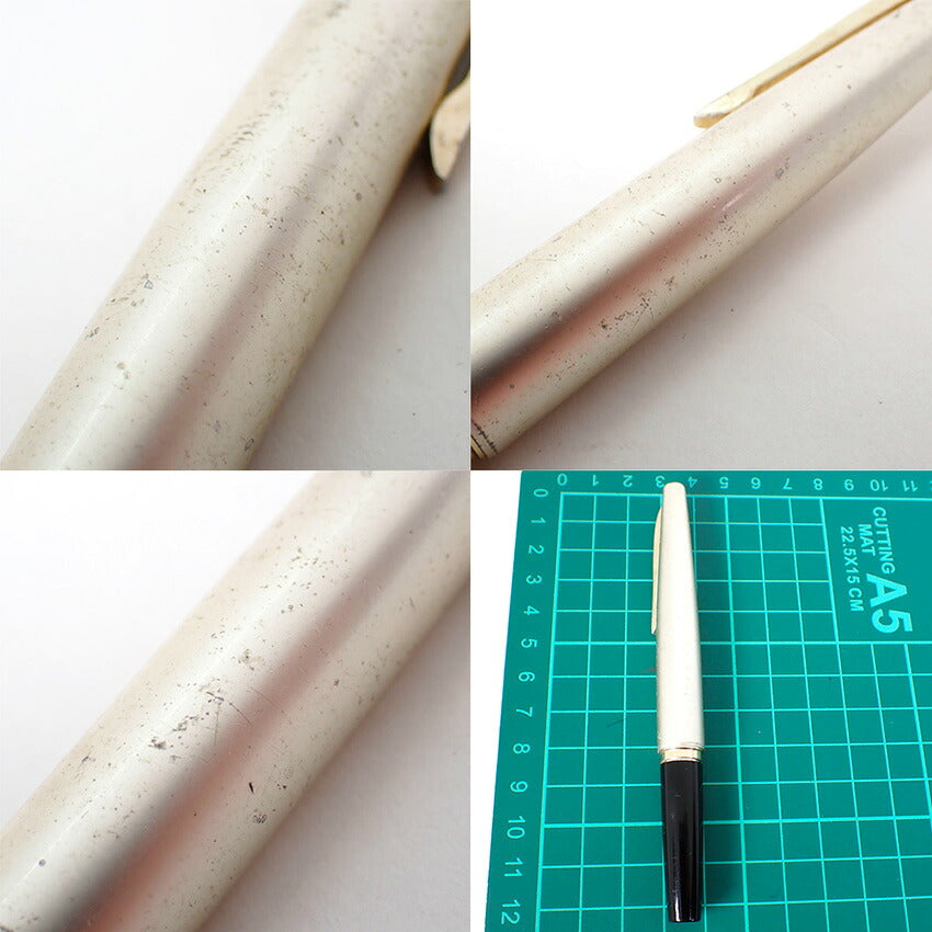 【中古】PLATINUM/プラチナム 万年筆 ペン先18K ブラック×ゴールド/j270-4