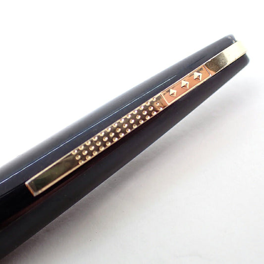 【中古】PLATINUM/プラチナム 万年筆 ペン先18K ブラック×ゴールド/j270-5