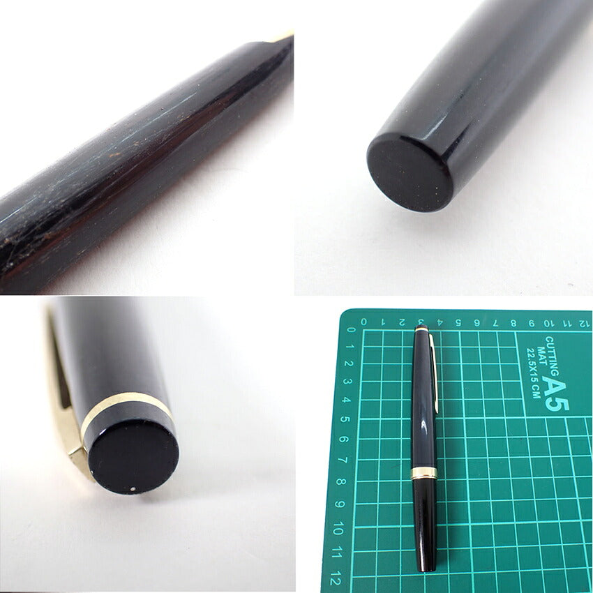 【中古】PILOT/パイロット 万年筆 ブラック×ゴールド ペン先18K /j271-4