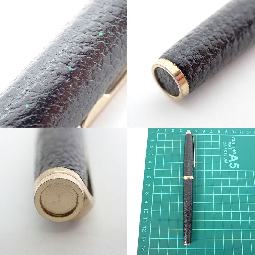 【中古】PLATINUM/プラチナ 万年筆 ペン先18K ブラック×ゴールド/j271-9
