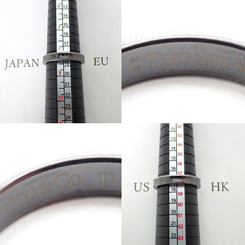 【中古】TIFFANY/ティファニー チタン 1837 ナロー リング /17号/j272-5
