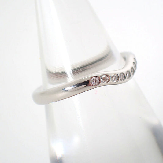 【中古】TIFFANY/ティファニー Pt950 PERETTI カーブドバンド ダイヤモンド リング /6.5号/j275-1