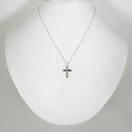【中古】TIFFANY/ティファニー 925 コンケーブクロス ブレスレット/j276-4