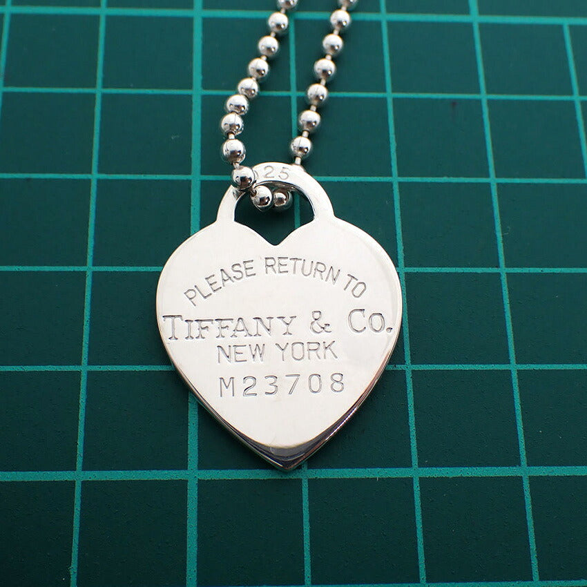 【中古】TIFFANY/ティファニー 925 リターントゥティファニー ハートタグ ロング ペンダント/j276-7
