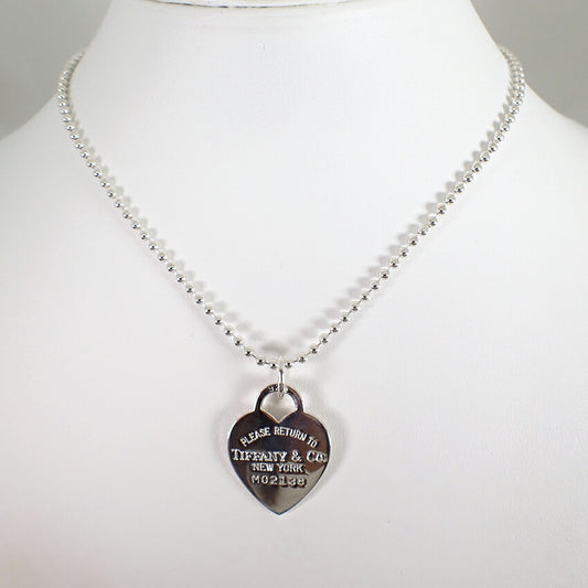 【中古】TIFFANY/ティファニー 925 リターントゥティファニー ハート ペンダント/ネックレス/j28-36