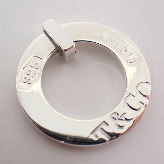 【中古】TIFFANY/ティファニー 925 1837 サークル チャーム/トップ/j281-4
