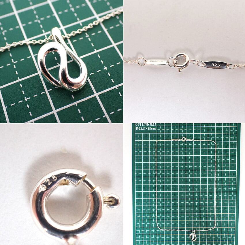 【中古】TIFFANY/ティファニー 925 PERETTI オープンウェーブ ペンダント/ネックレス/j281-5