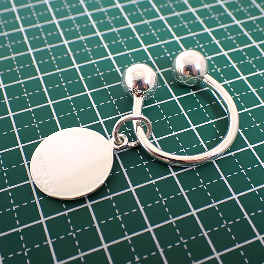 【中古】TIFFANY/ティファニー 925 ラウンドタグ付き キーリング/j281-6