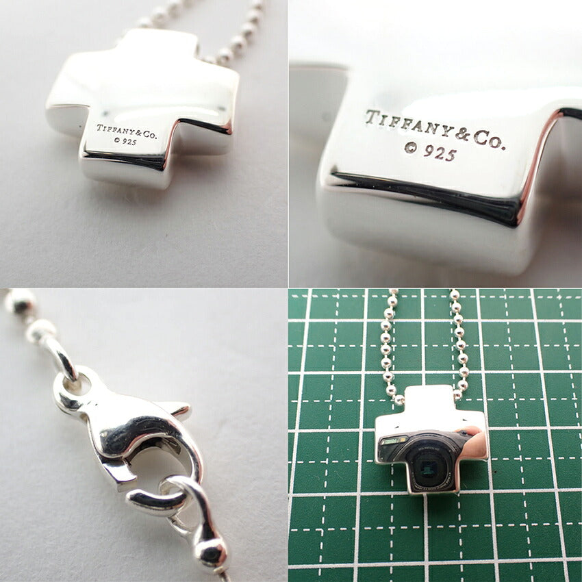 【中古】TIFFANY/ティファニー 925 ローマンクロス ペンダント/ネックレス/j305-8