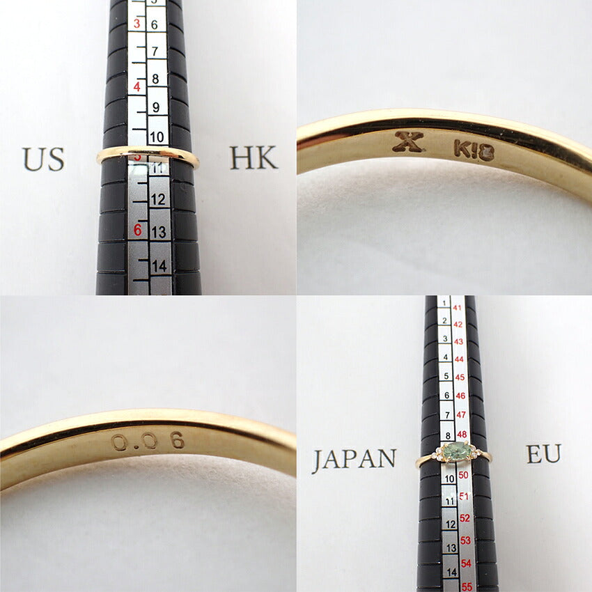 【中古】BIZOUX ビズー K18 サファイア FLAVIE フラヴィ ダイヤモンド リング /9号/j313-5