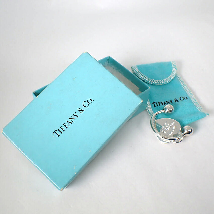 【中古】TIFFANY/ティファニー 925 リターントゥ ハートタグキーリング/j314-9
