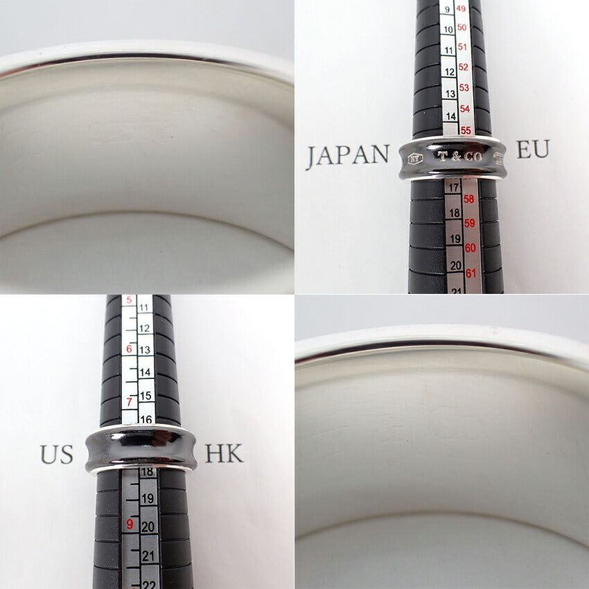 【中古】TIFFANY/ティファニー 925/ブラックチタン 1837 リング /16号/j316-14