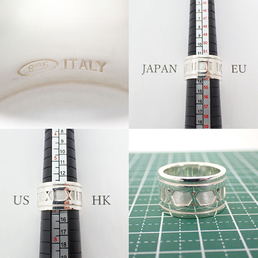 【中古】TIFFANY/ティファニー 925 アトラスワイドリング/13号/j316-6