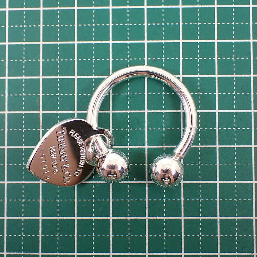 【中古】TIFFANY/ティファニー 925 リターントゥティファニー ハートタグ キーリング/j317-6