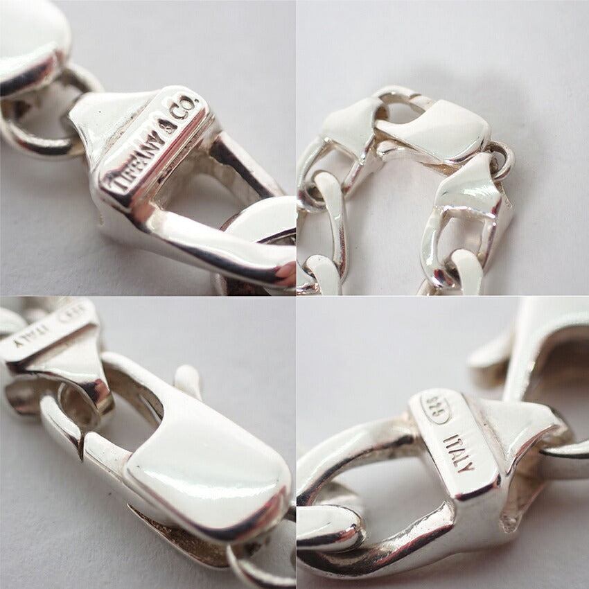【中古】TIFFANY/ティファニー 925/750 フィガロ ネックレス/j318-7