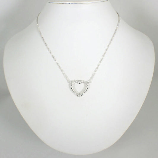 【中古】TIFFANY/ティファニー 925 ヴィンテージ ロープハート ネックレス/ペンダント/j32-56