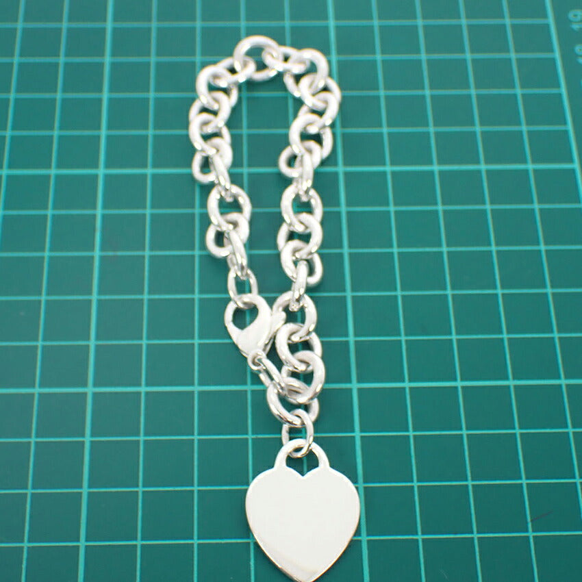 【中古】TIFFANY/ティファニー 925 ハートタグ ブレスレット/j329-9