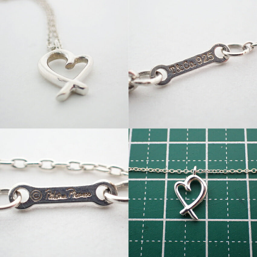 【中古】TIFFANY/ティファニー 925 ラビングハート ペンダント/ネックレス/j39-8