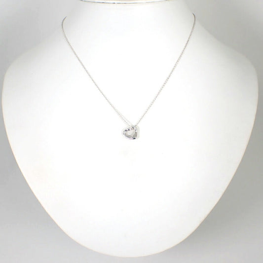 【中古】TIFFANY/ティファニー/Ag925/オープンハート/ペンダント/ネックレス/j56-10