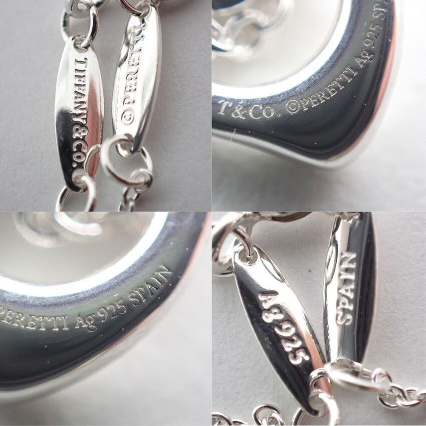 【中古】TIFFANY/ティファニー/Ag925/オープンハート/ペンダント/ネックレス/j56-1
