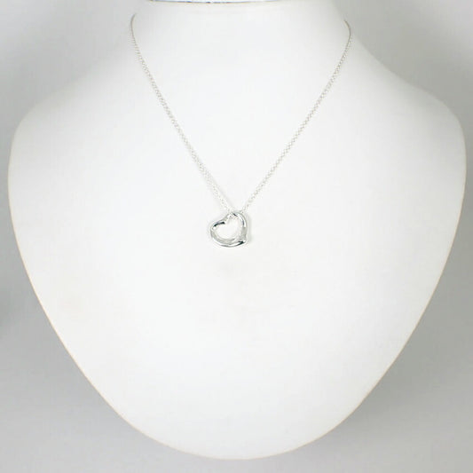 【中古】TIFFANY/ティファニー/Ag925/オープンハート/ペンダント/ネックレス/j56-5