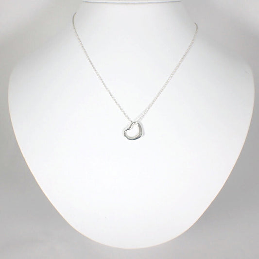 【中古】TIFFANY/ティファニー 925 オープンハート ペンダント/ネックレス/j57-7