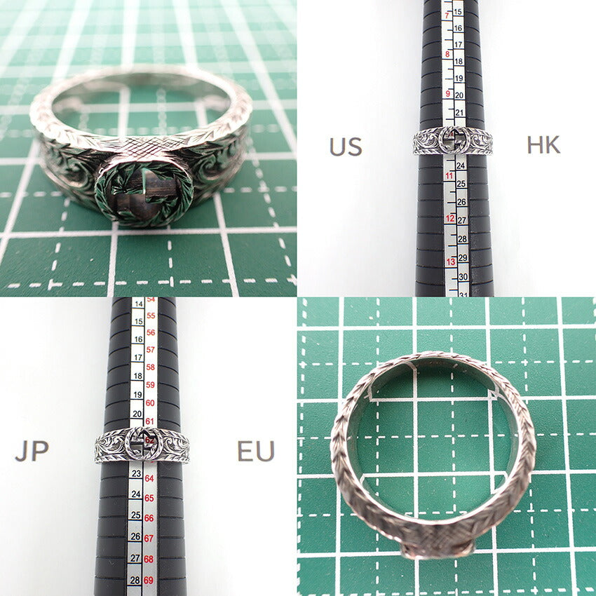 【中古】GUCCI/グッチ 925 インターロッキング リング /22号/j61-16