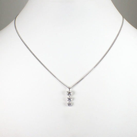【中古】LASOMA/Pt/Pt850/ダイヤモンド ペンダント/j66-2