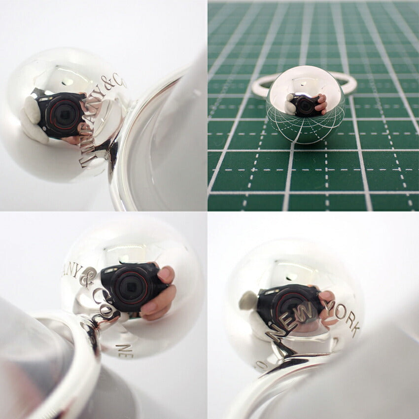 【中古】TIFFANY/ティファニー 925 ハードウェア ボールリング/10号/j68-1