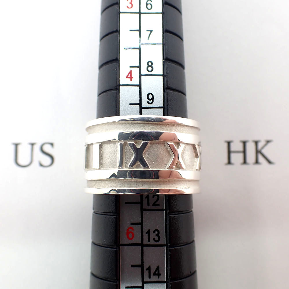 【中古】TIFFANY/ティファニー 925 アトラス ワイド リング /9.5号/j7-8