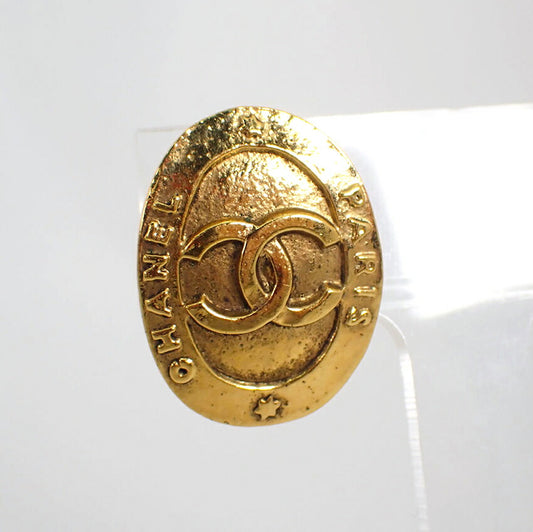 【中古】CHANEL/シャネル 金色ココマーク イヤリング/j72-27