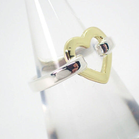 【中古】TIFFANY/ティファニー/925/750YG/ハート/リング/8号/j86-12