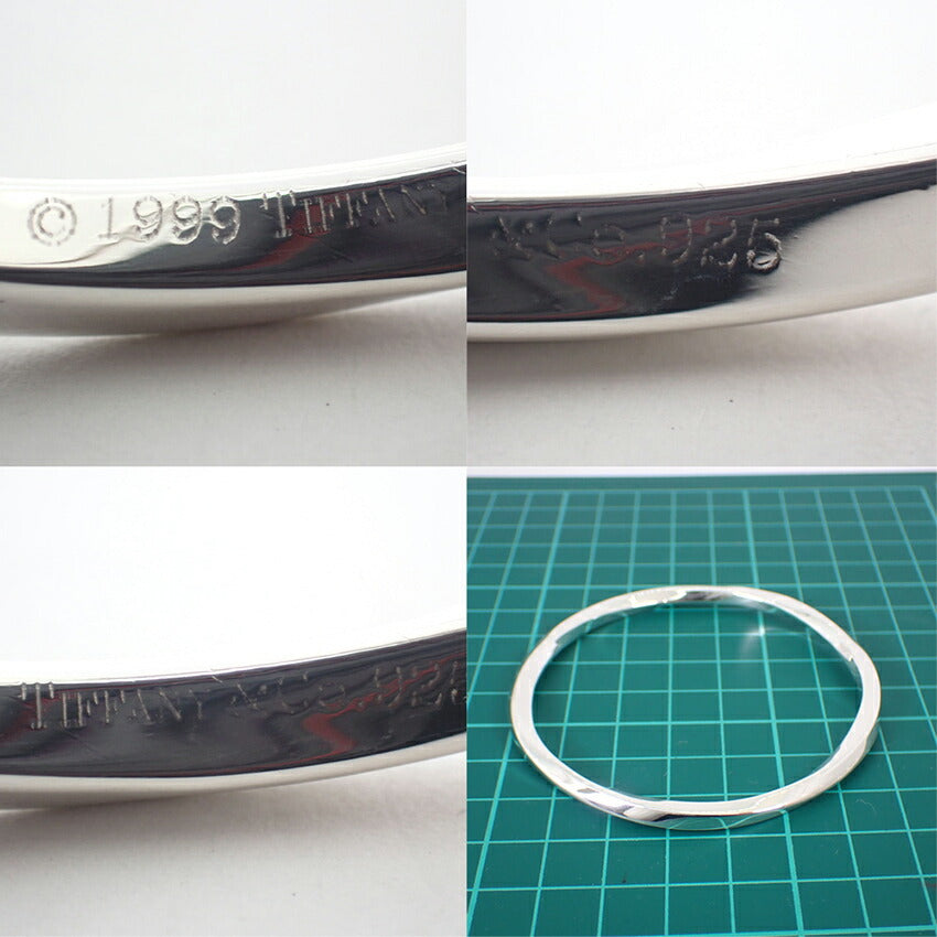 【中古】TIFFANY/ティファニー 925 ナイフエッジ ブレスレット/j88-5