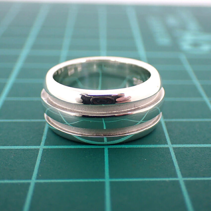 【中古】TIFFANY/ティファニー 925 ダブルライン リング /9号/j88-6