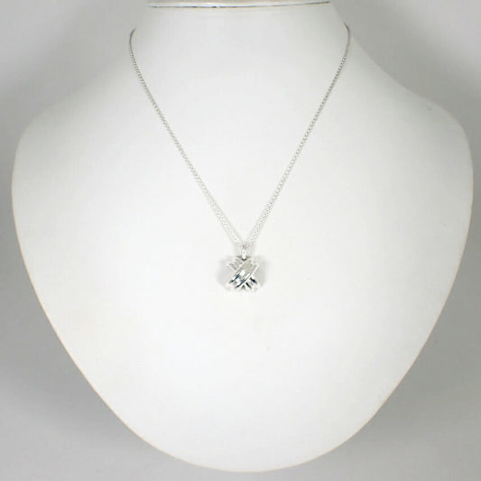 【中古】TIFFANY/ティファニー 925 シグネチャー クロス ペンダント/ネックレス/j88-9