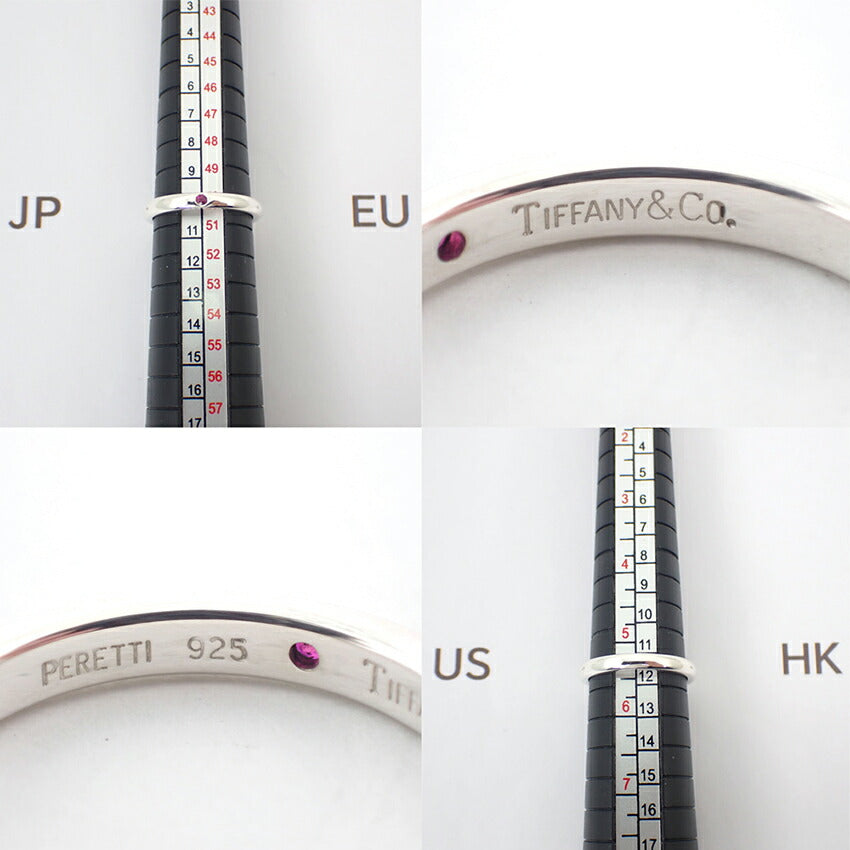【中古】TIFFANY/ティファニー/925/ルビー/スタッキングバンドリング/10号/j89-10
