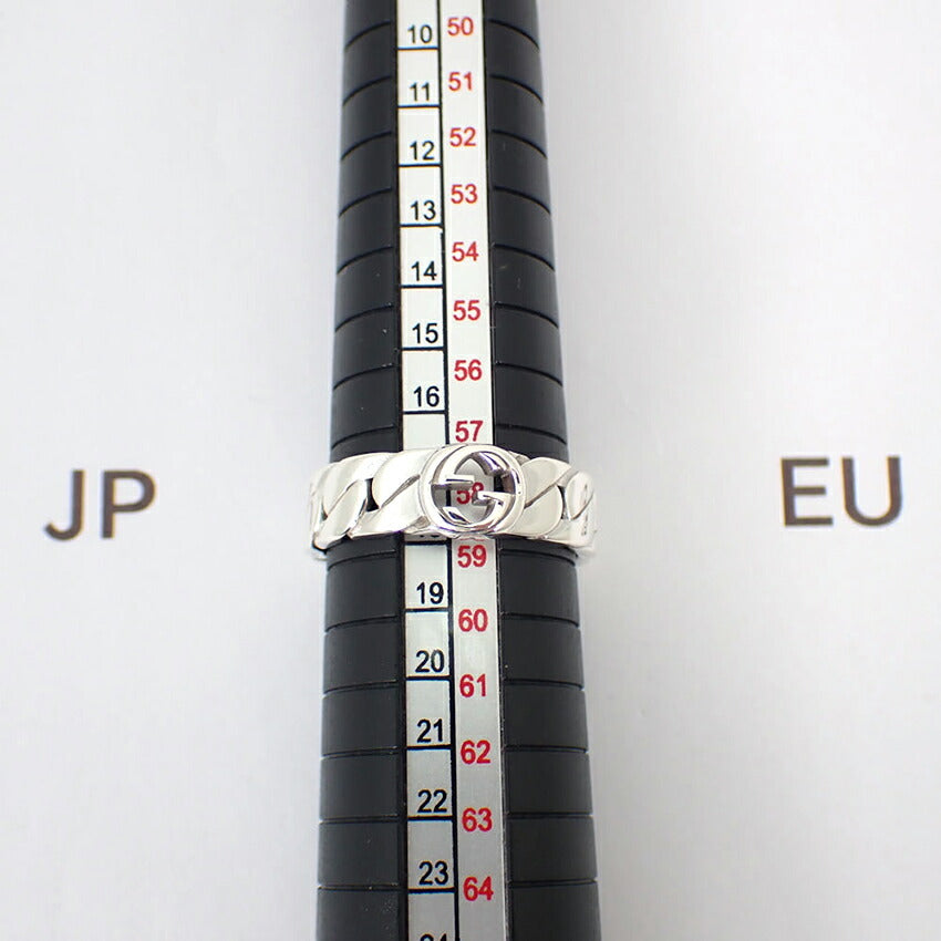 【中古】GUCCI/グッチ 925 インターロッキングG リング /18号/j90-6