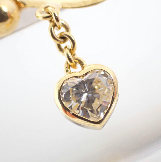 【中古】TASAKI/タサキ K18 ダイヤモンド0.27 ハートシェイプ 片方イヤリング/j92-12