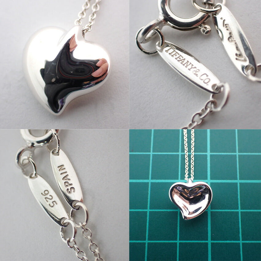【中古】TIFFANY/ティファニー 925 フルハート ペンダント/ネックレス/j97-2