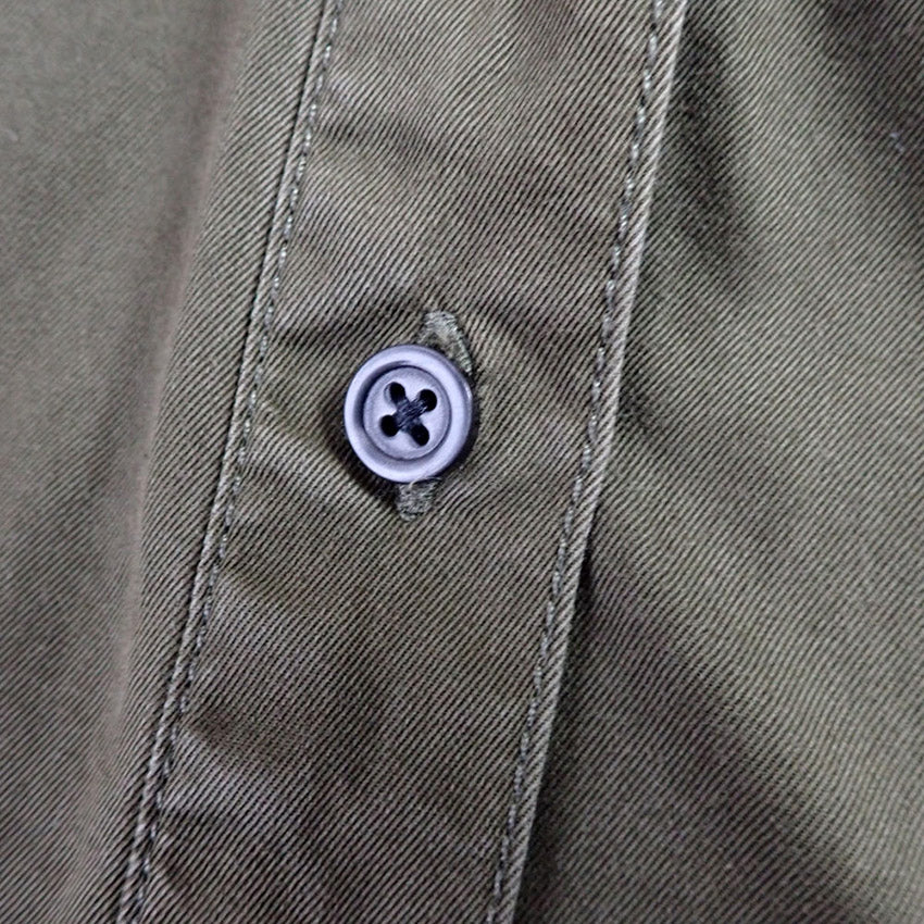 【中古】DIESEL/ディーゼル シースルー ミリタリー 長袖 シャツ[b26-24］