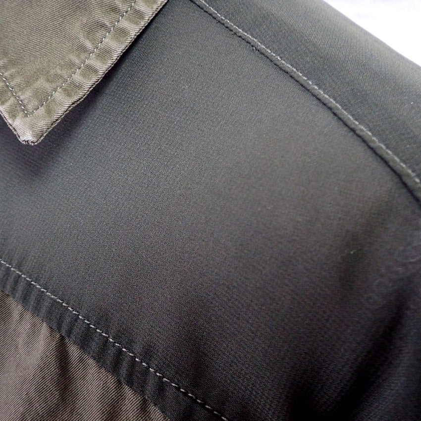 【中古】DIESEL/ディーゼル シースルー ミリタリー 長袖 シャツ[b26-24］