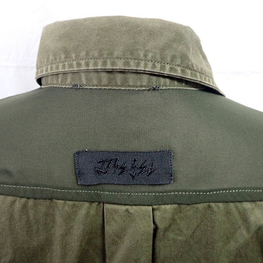 【中古】DIESEL/ディーゼル シースルー ミリタリー 長袖 シャツ[b26-24］