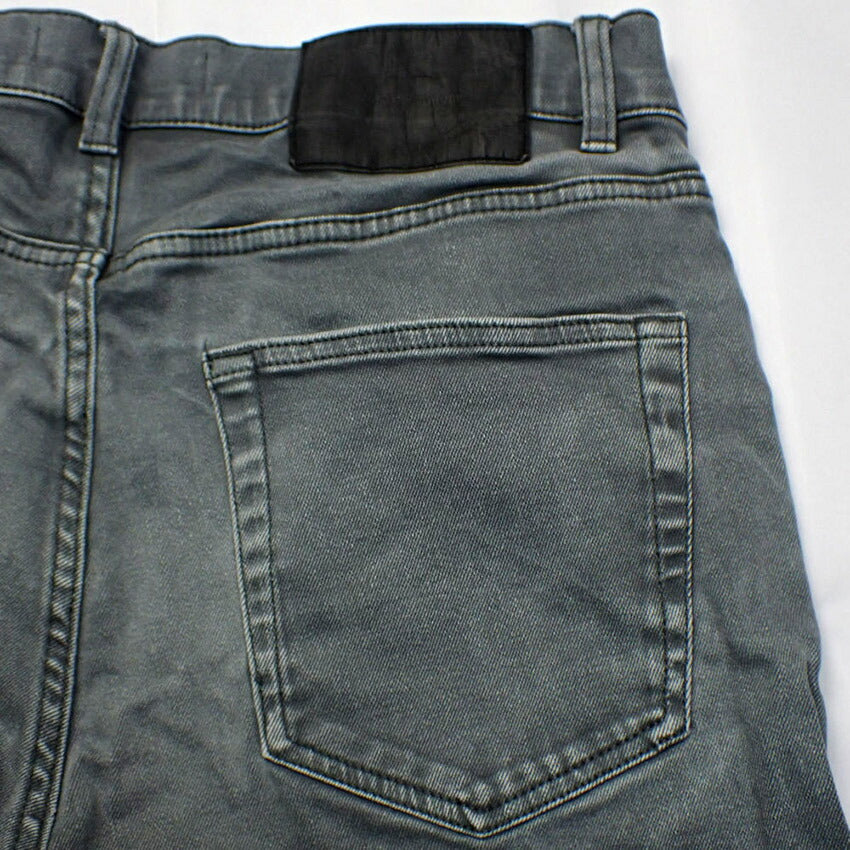 【中古】ZARA ボタンフライ デニム スキニーパンツ[b33-56］