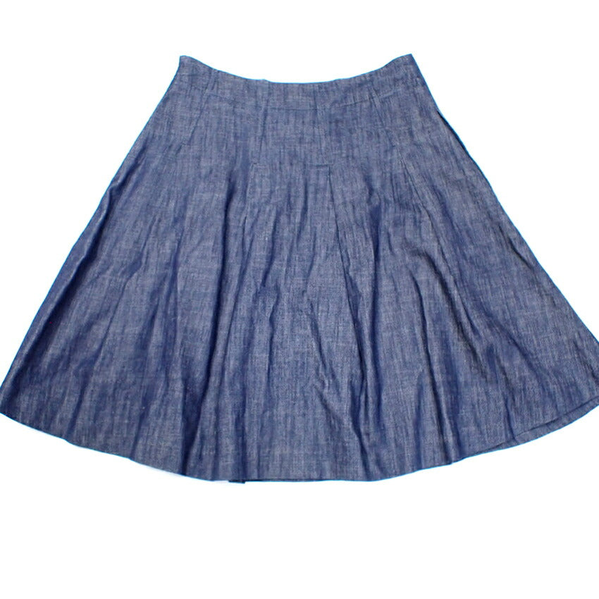 【中古】EMPORIO ARMANI/エンポリオアルマーニ デニム フレア スカート[b36-30］